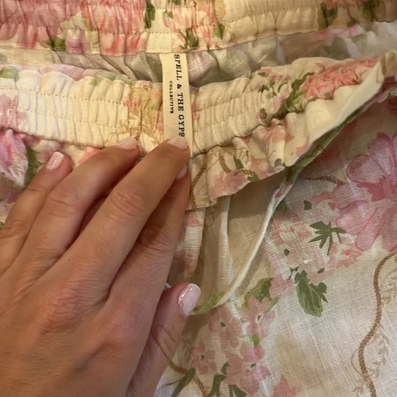 Linen jacket and short set